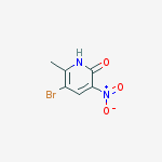 Structure of 5-bromo-6-methyl-3-nitro-1H-pyridin-2-one