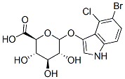 5-bromo-4-chloro-3-indolylglucuronide结构式