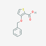 Structure of 3-phenylmethoxythiophene-2-carboxylic acid