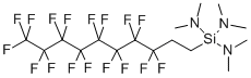 Structure of (heptadecaflroro-1,1,2,2-tetrahydrodecyl)tris(dimethylamino)silane