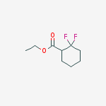 Structure of Ethyl 2,2-difluorocyclohexane-1-carboxylate