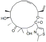 Structure of Oxacyclohexadec-13-ene-2,6-dione, 4,8-dihydroxy-5,5,7,9-tetramethyl-16-(1E)-1-methyl-2-(2-methyl-4-thiazolyl)ethenyl-, (4S,7R,8S,9S,13Z,16S)-