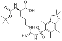 Structure of BOC-D-ARG(PBF)-OH