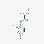 (E)-methyl 3-(2,4-difluorophenyl)acrylate结构式