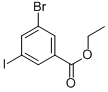 Structure of 3-BROMO-5-IODO-BENZOIC ACID ETHYL ESTER