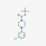 Structure of tert-butyl 4-(3-chlorophenyl)piperazine-1-carboxylate