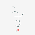 Structure of 353-NP,  4-(1-Ethyl-1,3-dimethylpentyl)phenol