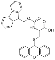 Structure of FMOC-CYS(XAN)-OH