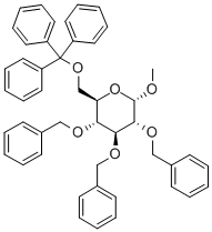 Structure of Methyl-6-O-trityl-2,3,4-tri-O-benzyl-α-D-glucopyranoside