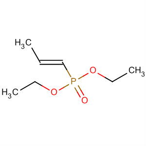 Structure of Phosphonic acid, 1-propenyl-, diethyl ester, (E)-
