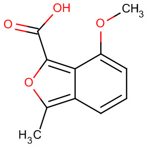 Structure of 2-Benzofurancarboxylic acid, 7-methoxy-3-methyl-