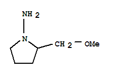 Structure of 1-PYRROLIDINAMINE,2-(METHOXYMETHYL)-
