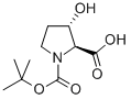 (2S,3S)-3-羟基-1,2-吡咯烷二甲酸 1-叔丁酯结构式