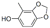 Structure of 1,3-Benzodioxol-5-ol,  4-methyl-