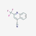 Structure of 2-(Trifluoromethyl)quinoline-4-carbonitrile ,97%