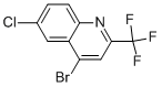 Structure of 4-BROMO-6-CHLORO-2-(TRIFLUOROMETHYL)QUINOLINE