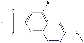 Structure of 4-Bromo-6-methoxy-2-(trifluoromethyl)quinoline