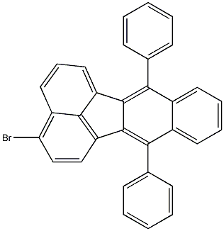 Structure of 3-Bromo-7,12-diphenylbenzo[k]fluoranthene