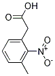 Structure of 2-nitro-3-Methyl-benzeneacetic acid