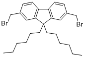 2,7-双(溴甲基)-9,9-二己基-9H-芴结构式