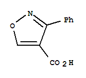 Structure of 3-phenyl-1,2-oxazole-4-carboxylic acid