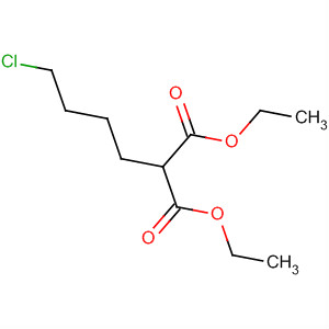 Structure of Propanedioic acid, (4-chlorobutyl)-, diethyl ester