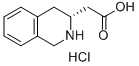 (R)-1,2,3,4-四氢异喹啉-3-乙酸盐酸盐结构式