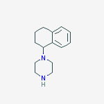 Structure of 1-(1,2,3,4-tetrahydronaphthalen-1-yl)piperazine