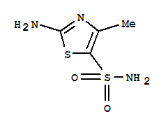 Structure of 5-Thiazolesulfonamide,2-amino-4-methyl-