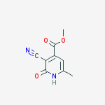 Methyl 3-cyano-6-methyl-2-oxo-1h-pyridine-4-carboxylate结构式