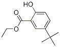 Structure of Benzoic acid, 5-(1,1-diMethylethyl)-2-hydroxy-, ethyl ester