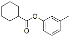 Chemical structure of 3-methylphenyl cyclohexanecarboxylate