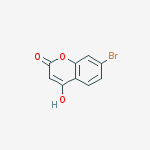 7-BROMO-4-HYDROXY-2H-CHROMEN-2-ONE结构式