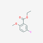 Structure of ethyl 5-iodo-2-methoxybenzoate