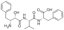 L-Phenylalanine, N-((2S,3R)-3-amino-2-hydroxy-1-oxo-4-phenylbuty)-L-va lyl-结构式