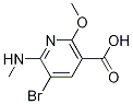 Structure of 3-Pyridinecarboxylic acid, 5-bromo-2-methoxy-6-(methylamino)-