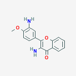 3-amino-2-(3-amino-4-methoxyphenyl)-4H-chromen-4-one结构式
