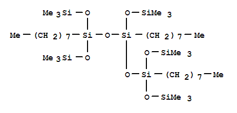 Structure of CAPRYLYL TRIMETHICONE