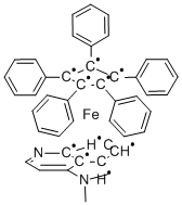 Structure of (R)-(+)-4-DIMETHYLAMINOPYRINDINYL(PENTAPHENYLCYCLOPENTADIENYL)IRON