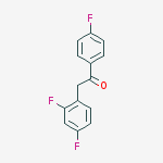2-(2,4-Difluorophenyl)-1-(4-fluorophenyl)ethanone结构式