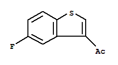 3-Acetyl-5-fluorobenzo[b]thiophene结构式