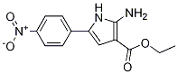Ethyl 2-amino-5-(4-nitrophenyl)-1H-pyrrole-3-carboxylate结构式