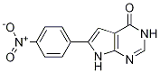 4H-Pyrrolo[2,3-d]pyriMidin-4-one, 3,7-dihydro-6-(4-nitrophenyl)-结构式