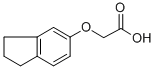 Structure of (5-indanyloxy)-aceticaci