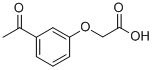 Structure of (3-ACETYLPHENOXY)ACETIC ACID