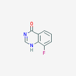 Structure of 8-fluoro-1H-quinazolin-4-one