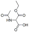 Structure of Propanedioic acid,2-(acetylamino)-, 1-ethyl ester, (+)-