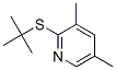 2-(tert-Butylthio)-3,5-lutidine结构式