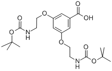 Structure of 3,5-BIS[2-(BOC-AMINO)ETHOXY]-BENZOIC ACID