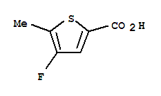 Structure of 2-THIOPHENECARBOXYLIC ACID 4-FLUORO-5-METHYL-